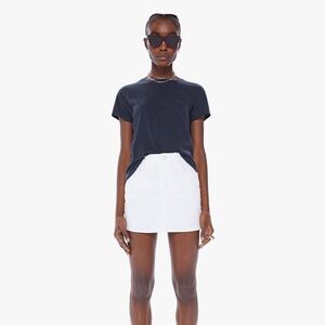 MOTHER Classic White Mini Skirt